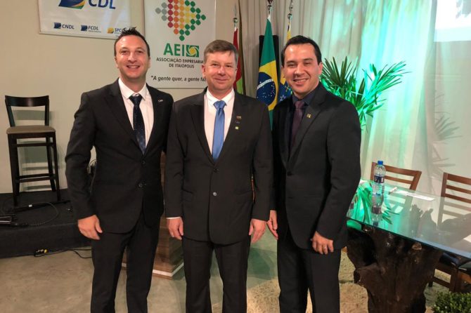 Presidente da ACIC participa da posse da Diretoria Executiva da  Associação Empresarial e CDL de Itaiópolis